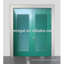 RAL Color Glavanized louver Steel metal Door